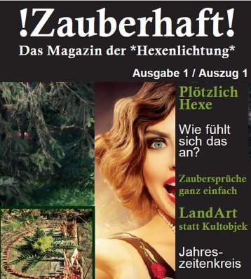 Zum Magazin !Zauberhaft! aus der Romnanserie Hexenlichtung